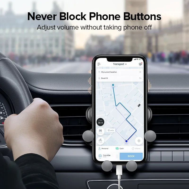 Soporte de teléfono para coche Gravity con ventilación de aire