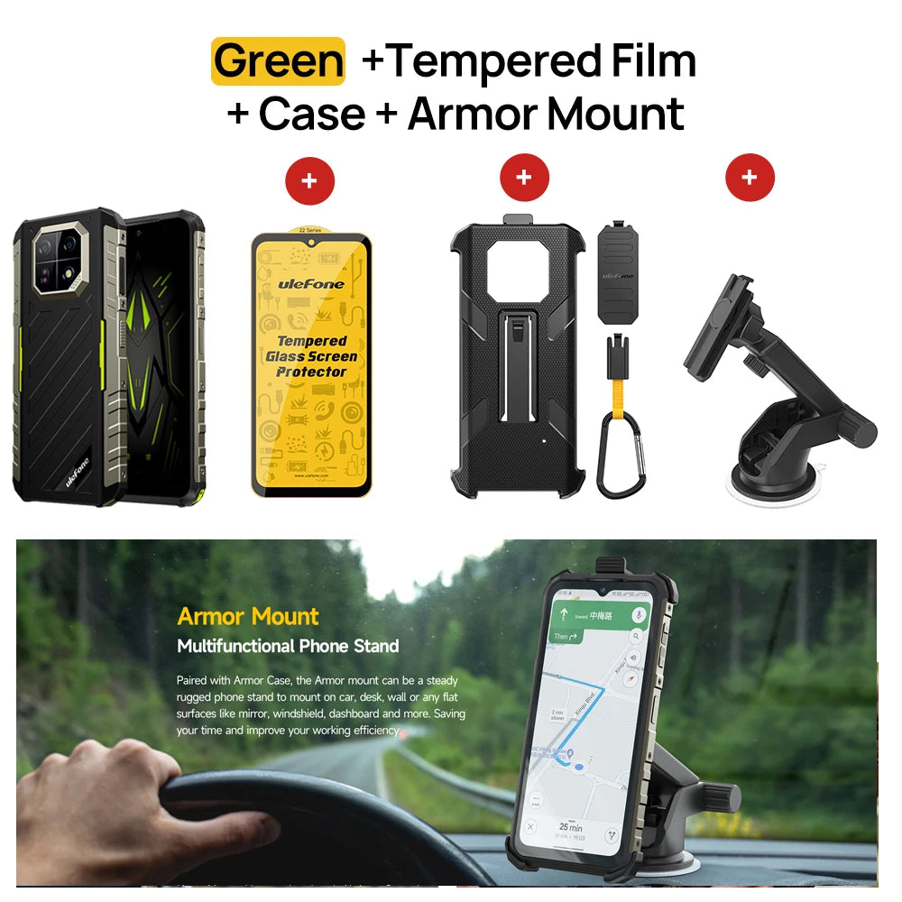 Ulefone Armor 22 Android 13, 16 GB (8+8 GB de RAM), 128 GB/256 GB de ROM
