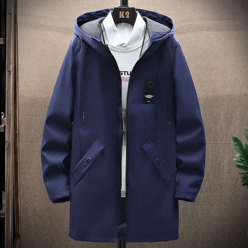 Chaqueta con capucha para hombre, nueva chaqueta de otoño 2025