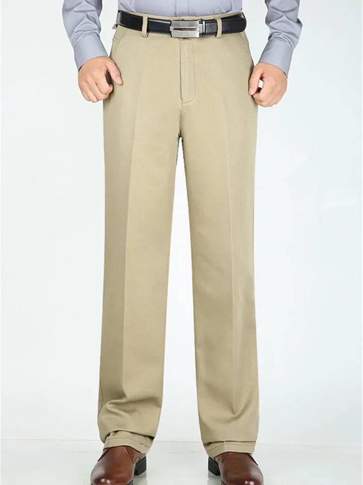 Pantalones de traje para hombre, pantalones formales de vestir