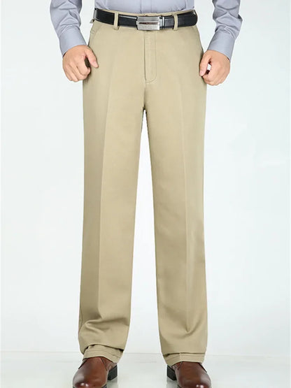 Pantalones de traje para hombre, pantalones formales de vestir