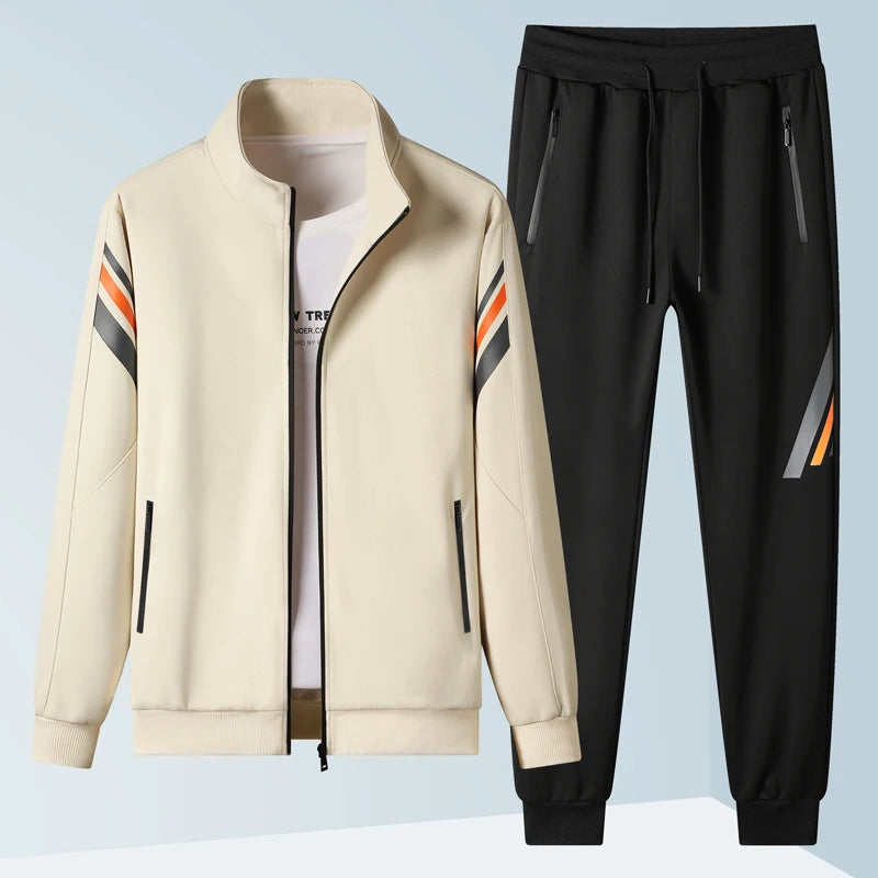 Chándal informal de otoño e invierno para hombre, conjunto de 2 piezas