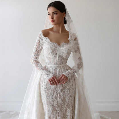 Vestidos de novia de sirena elegantes y personalizados
