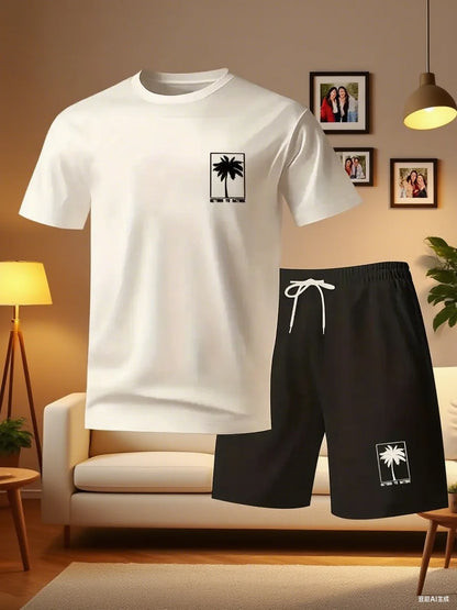Conjunto deportivo casual para hombre, estampado de alta definición