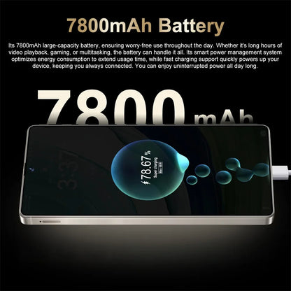 New 14T Pro Smartphone Original 7.3HD 5G Dual Sim Card Cell Phone Android 14