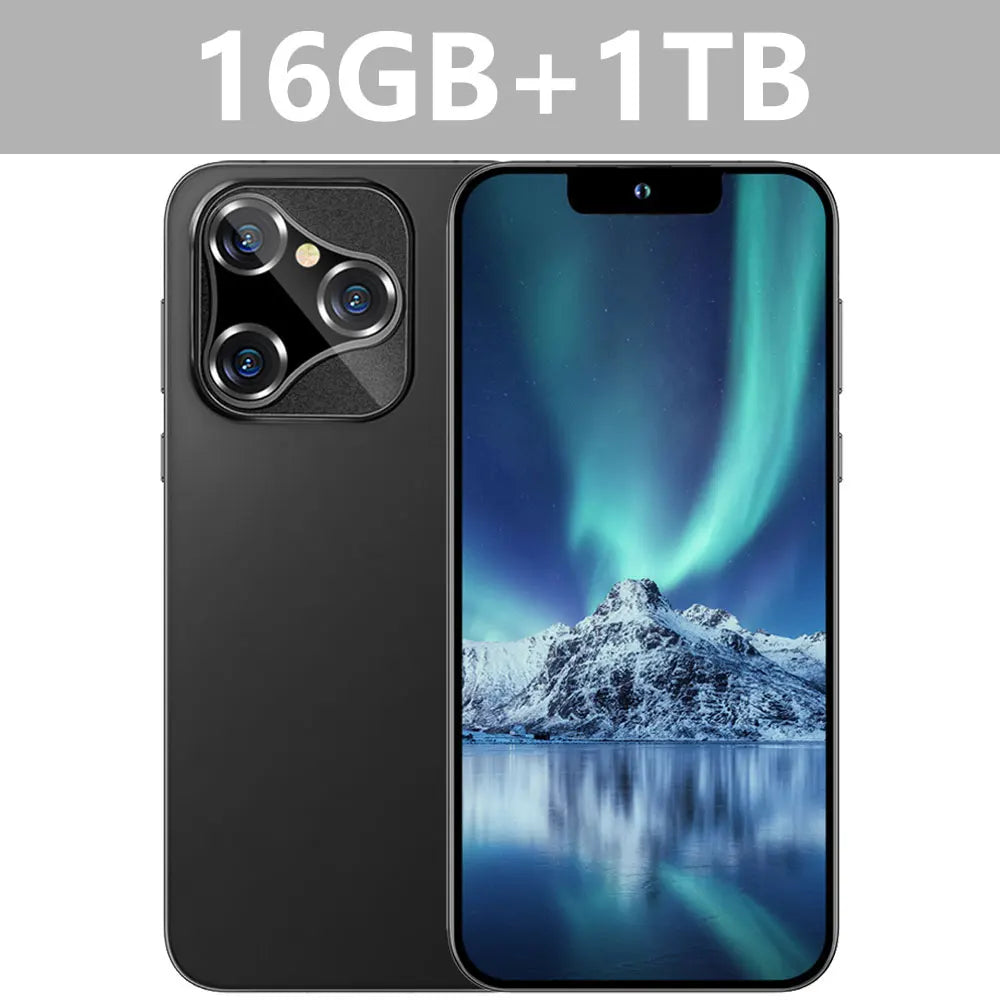 Nuevo teléfono inteligente i17 Pro Max 5G 7.0HD con doble tarjeta SIM