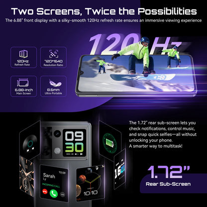 Smartphone Android 15 Cubot P90, pantalla de 6,88 pulgadas y 120 Hz, 24 GB