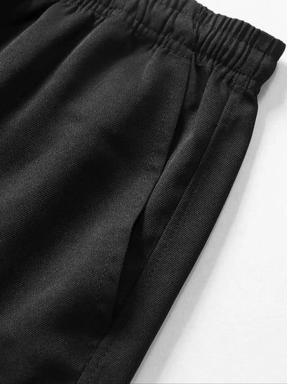 Pantalones cortos deportivos casuales lisos para hombre