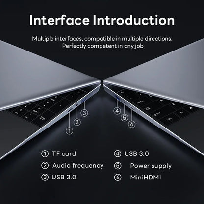 Computadora portátil de 15.6" con Intel Celeron N4000, desbloqueo por huella
