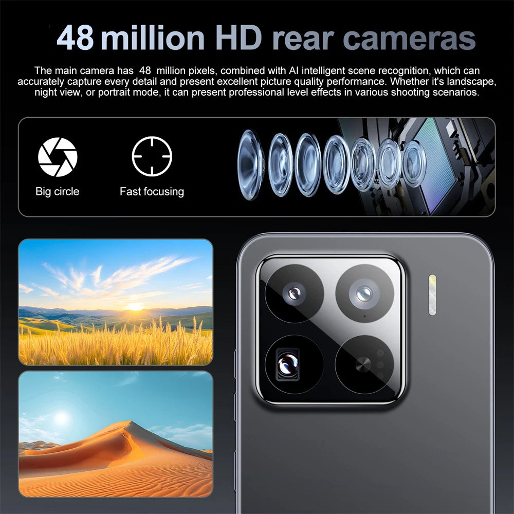 Teléfono inteligente 14T Pro 5G 7.0HD, doble SIM, 16 GB + 1 TB, Android