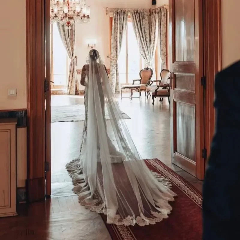 Vestidos de novia elegantes de sirena personalizados Flavinke 2025