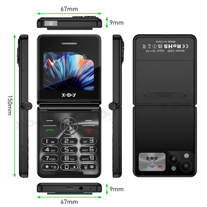 XGODY S200 Mini Smartphones de bolsillo 2G Dual SIM 2.4 pulgadas Bluetooth