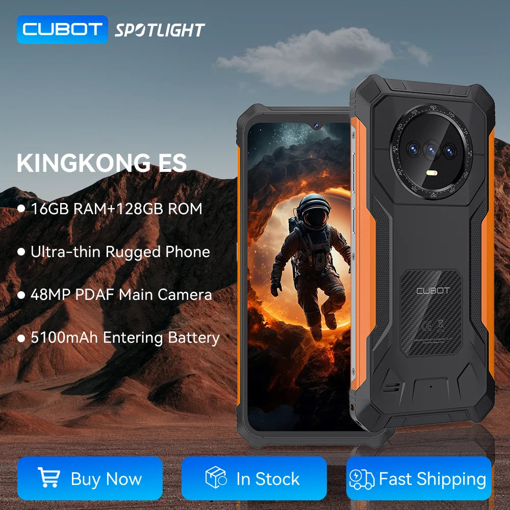Cubot Kingkong ES Smartphone robusto de 16 GB + 128 GB