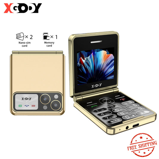 XGODY S200, Mini teléfono plegable de 2,4 pulgadas, teléfono inteligente