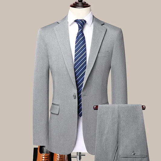 Traje de hombre 2025, moda de negocios, ocio, estilo británico