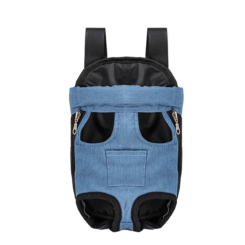 Bolsa de transporte ajustable para gatos, mochila de doble hombro para mascota