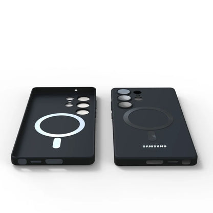 Funda de silicona suave de lujo Magsafe para Samsung Galaxy S25 Ultra