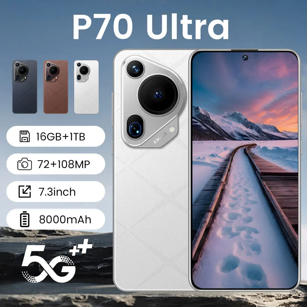 Teléfono inteligente P70 Ultra de 7,3 pulgadas, versión global, Android