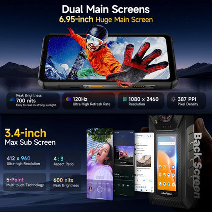 Ulefone Armor 30 Pro 5G - Teléfono robusto Android (6,95", 120 Hz, 512 GB