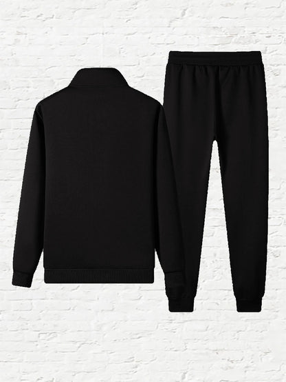 Chándal informal de otoño e invierno para hombre, conjunto de 2 piezas
