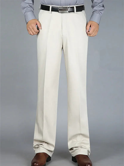 Pantalones de traje para hombre, pantalones formales de vestir