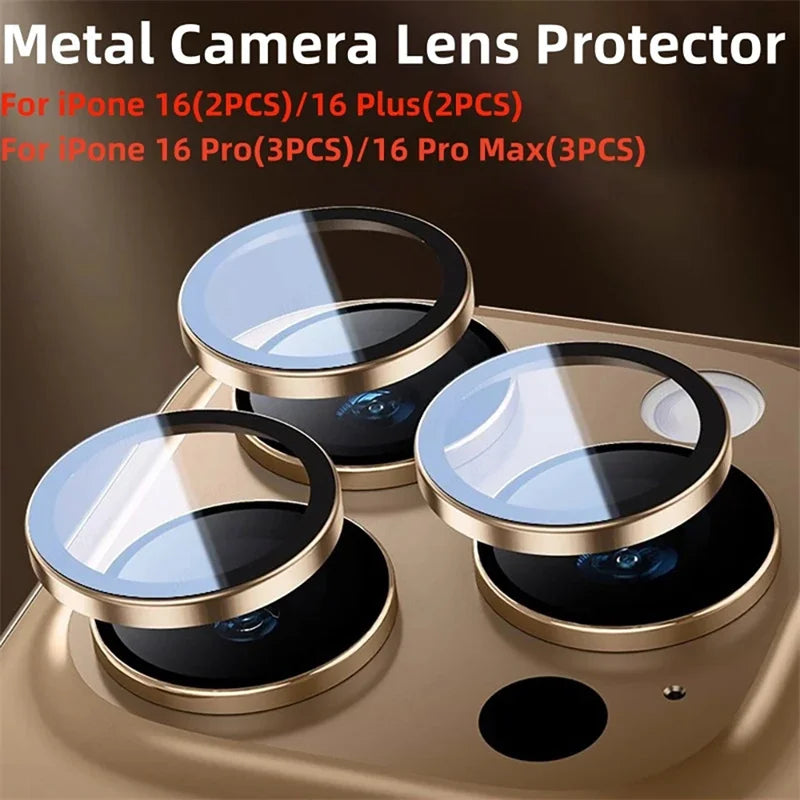 Protector de lente de cámara para iPhone 17, 16, 13, 12, 11 Pro Max, mini
