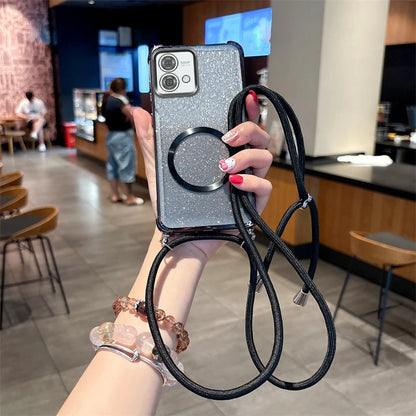 Funda magnética transparente con revestimiento para Realme 14, 14ProPlus
