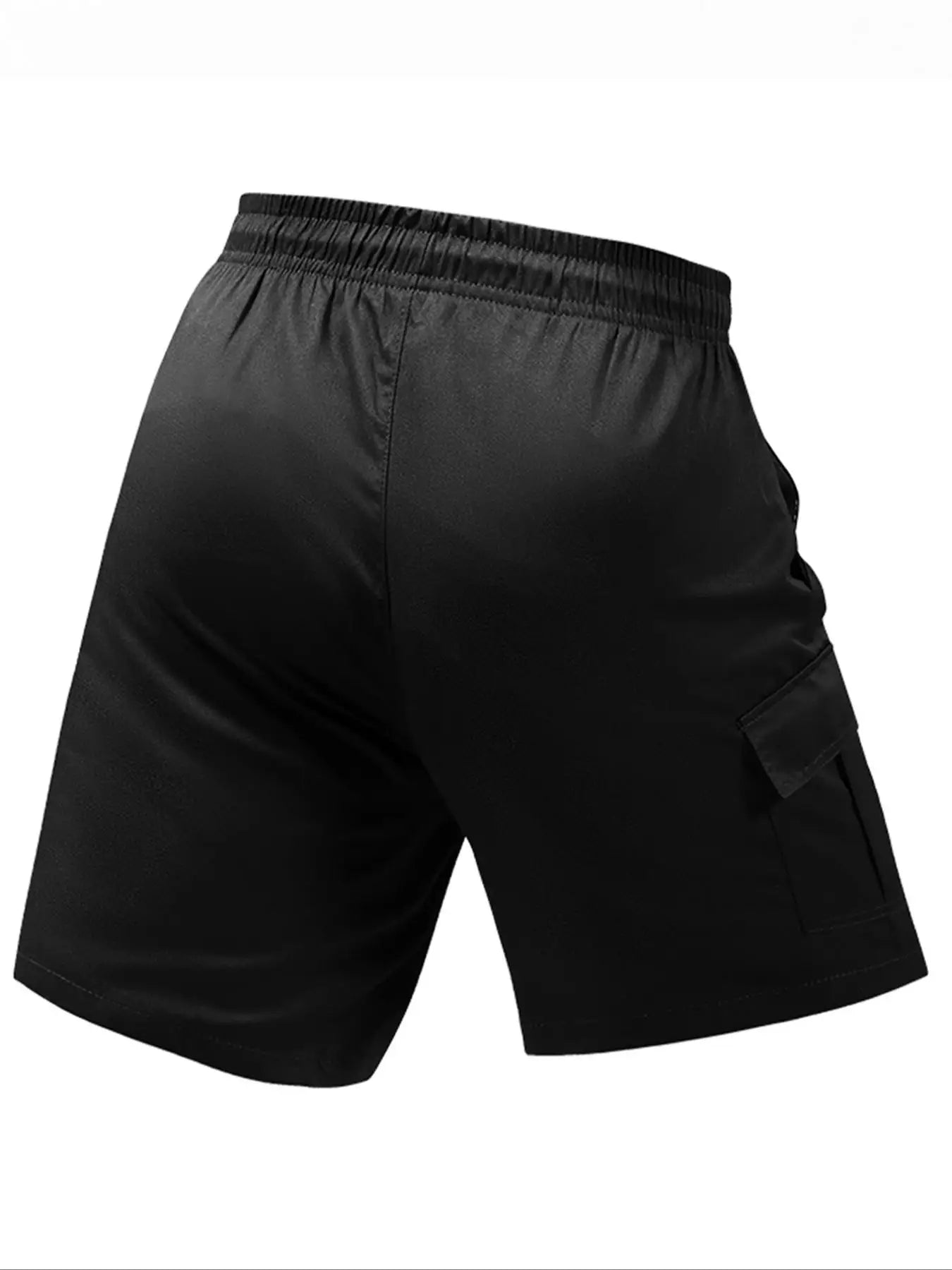 Pantalones cortos deportivos casuales lisos para hombre