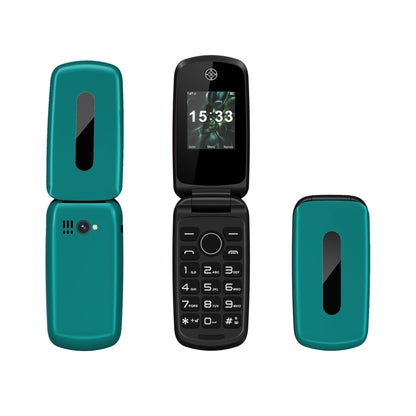 Teléfono móvil plegable SERVO F4 con 2 SIM, modo de espera, grabación