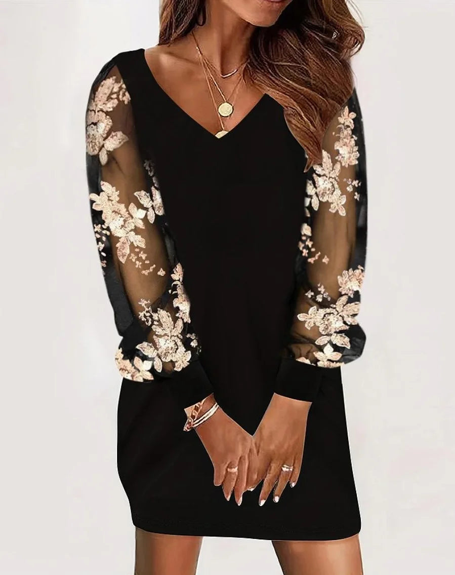 Vestido estampado sexy de moda para mujer de moda actual