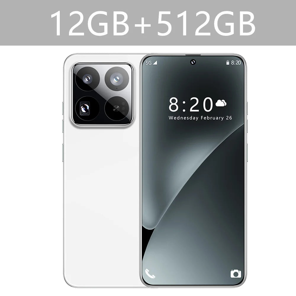 Nuevo teléfono inteligente 14T Pro original de 7,3 pulgadas, 8000 mAh, Android