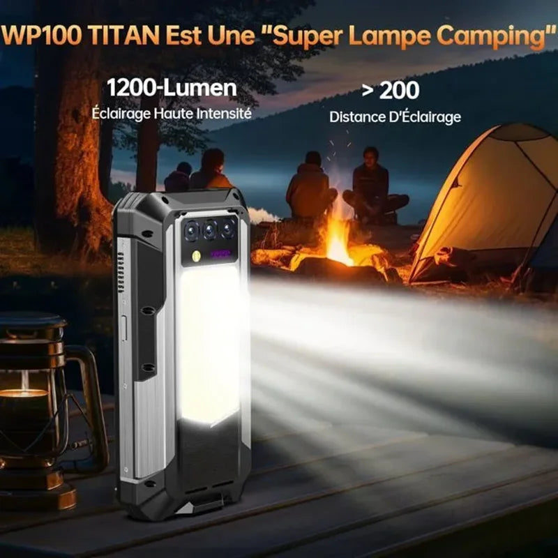 OUKITEL WP100 TITAN - Teléfono robusto de 33000 mAh y 66 W, pantalla de 6,8