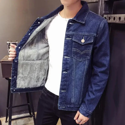 Abrigos vaqueros para hombre, chaqueta vaquera
