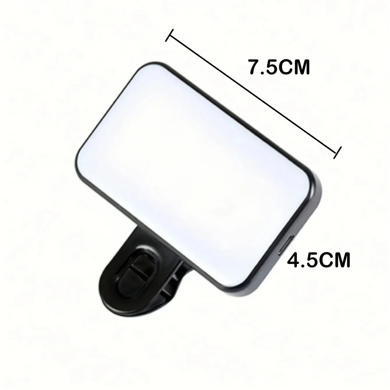 Mini luz de relleno recargable para selfies: 3 modos de color