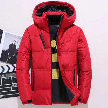 Chaqueta de invierno para hombre, informal, de plumón, cálida