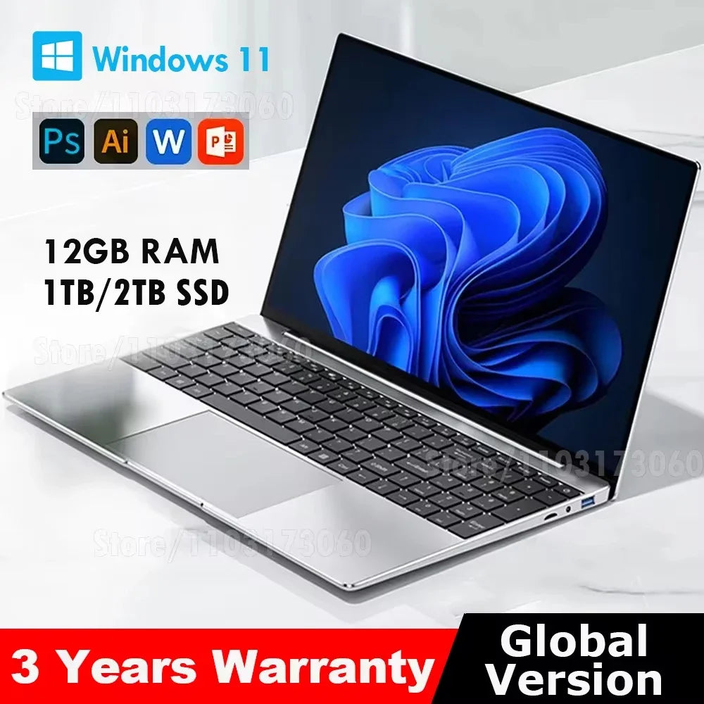 Computadora portátil con Windows 11 Pro, Intel Celeron N4000 2025