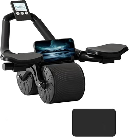 Rueda abdominal de rebote con soporte para codos, rodillo para abdominales