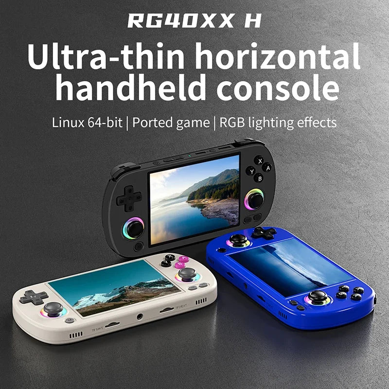 ANBERNIC RG40XX H consola de juegos portátil Retro 64 bits