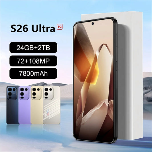 Nuevo teléfono inteligente original S26 Ultra 5G 7.3HD Snapdragon 8 gen4