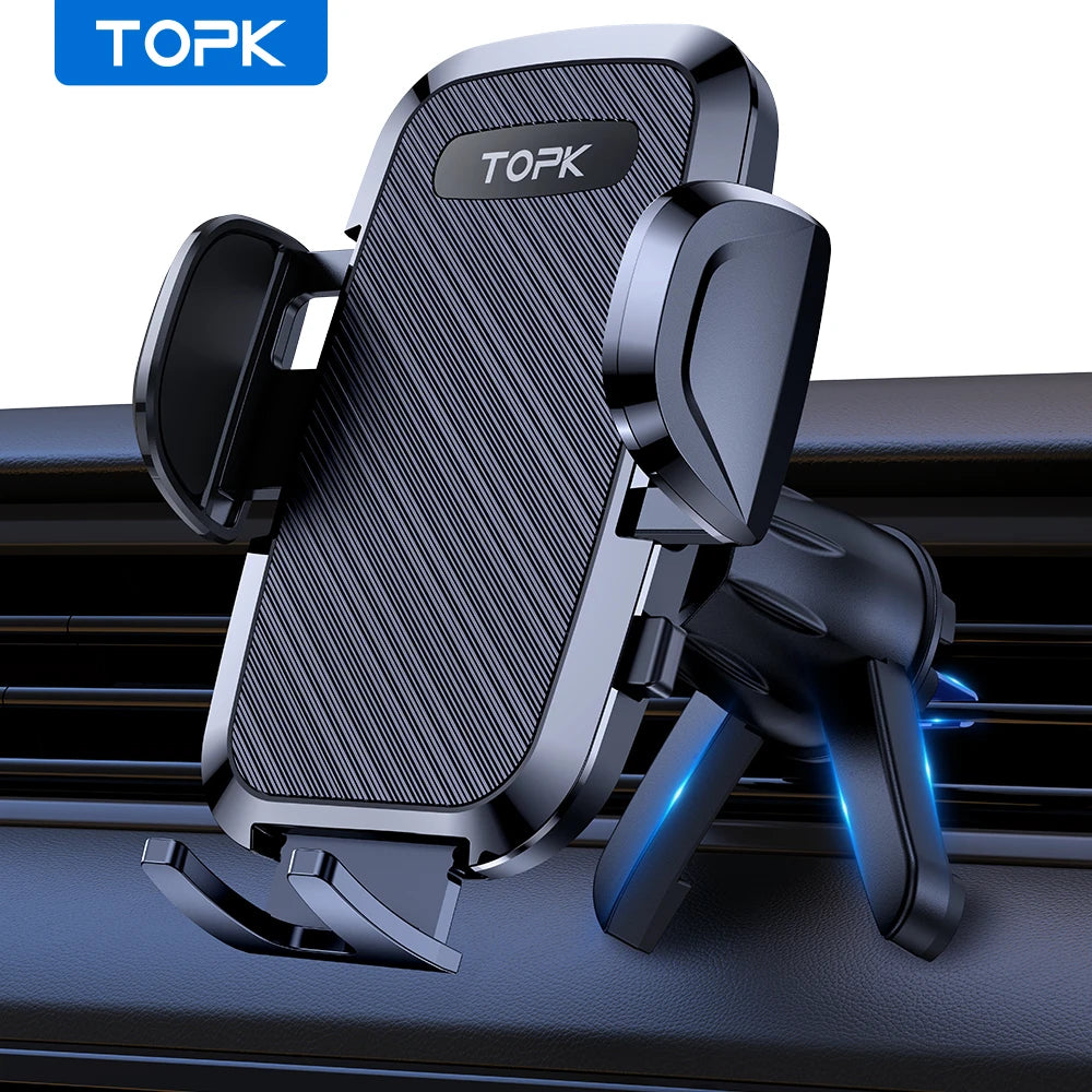 Soporte universal para coche TOPK, soporte de gravedad para teléfono móvil