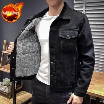 Abrigos vaqueros para hombre, chaqueta vaquera