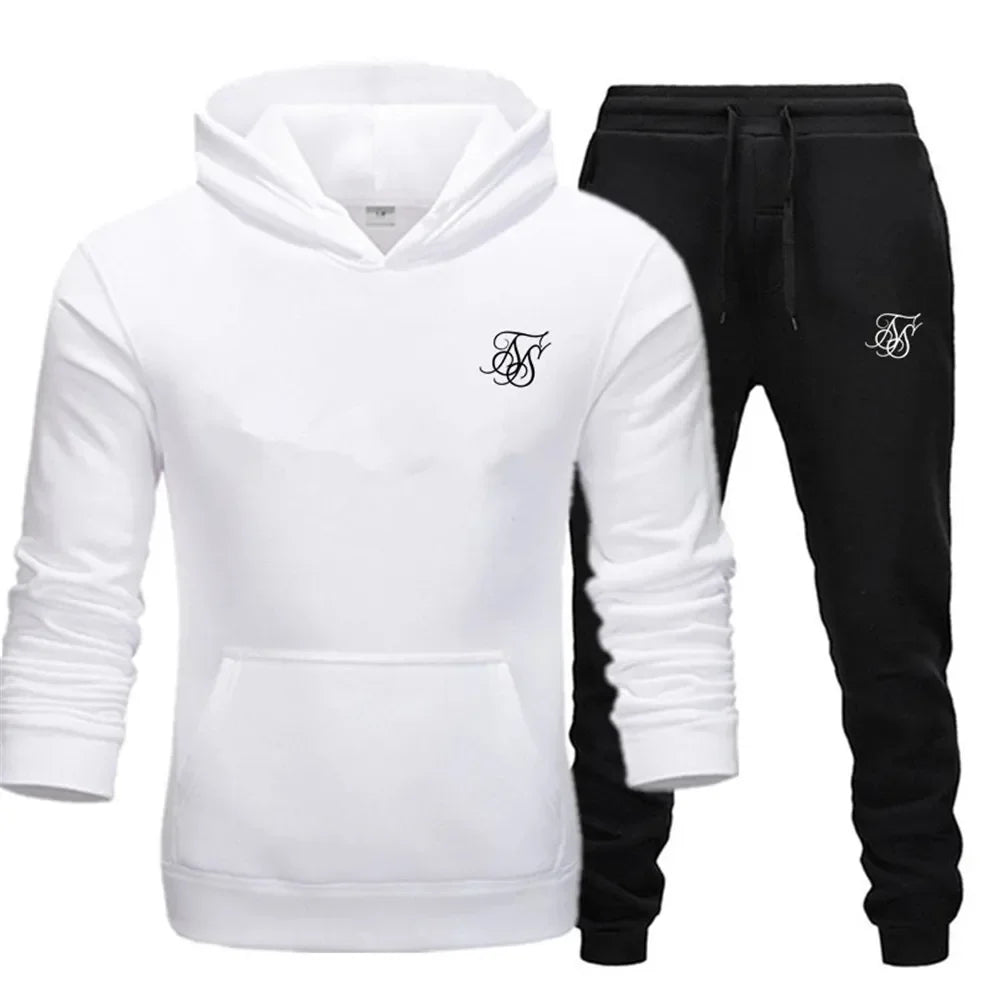 Conjunto deportivo de 2 piezas para hombre, chándal ajustado