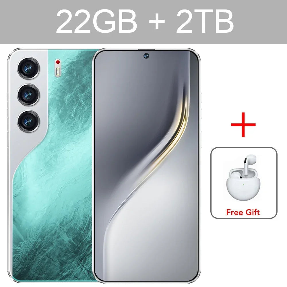 Teléfono inteligente C40 Pro original con Android 14, 8000 mAh, 108 MP