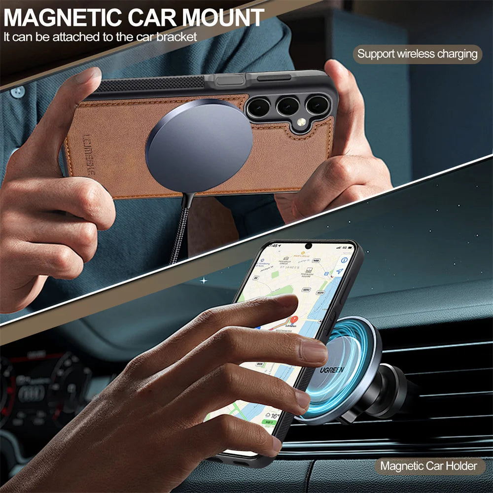 Funda para Samsung Galaxy S25 Ultra, funda magnética para Samsung