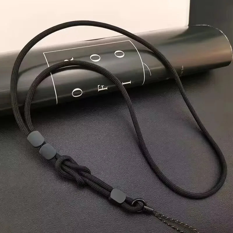 Cadena larga para colgar en el cuello, tejida a mano, para teléfono móvil