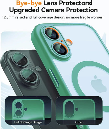 Funda Magnética de Lujo Magsafe a Prueba de Golpes para iPhone 16, 15