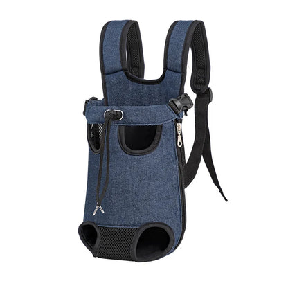 Bolsa de transporte ajustable para gatos, mochila de doble hombro para mascota