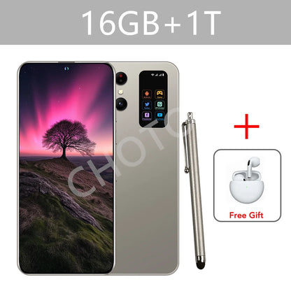 Teléfonos celulares S+ 25 Ultra Original 7.3HD 5G Dual SIM Smartphone