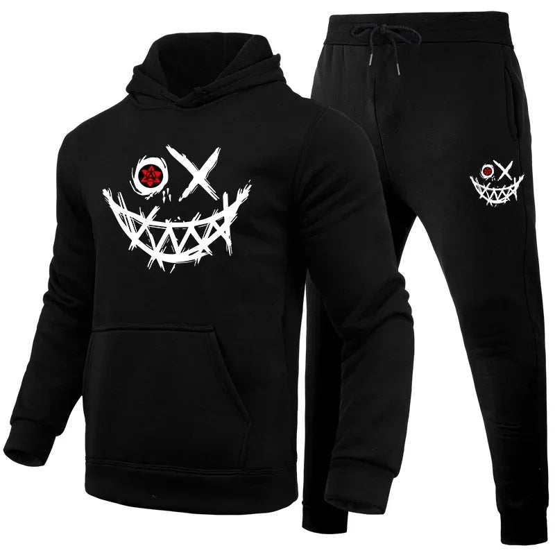 Chándal de moda para hombre, sudadera con capucha, pantalones