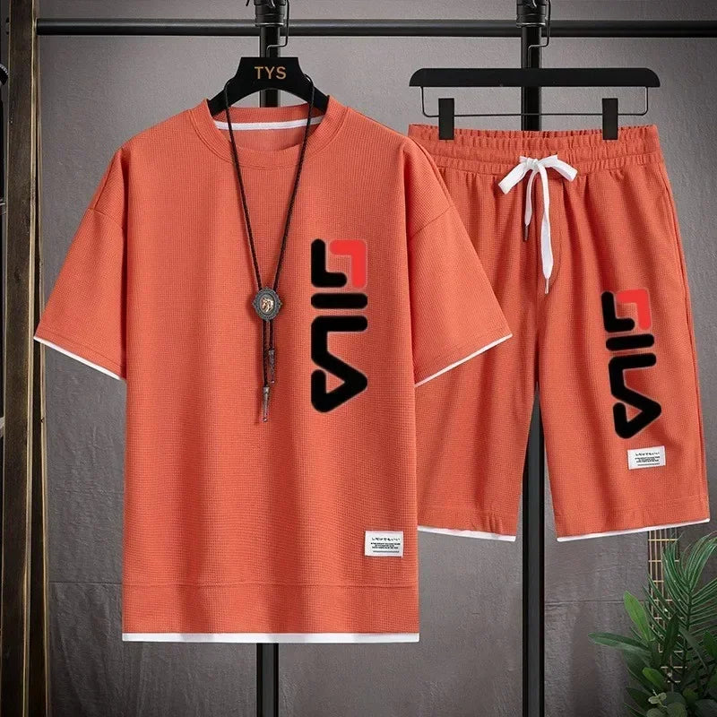 Nuevo conjunto de dos piezas de camiseta y pantalones cortos